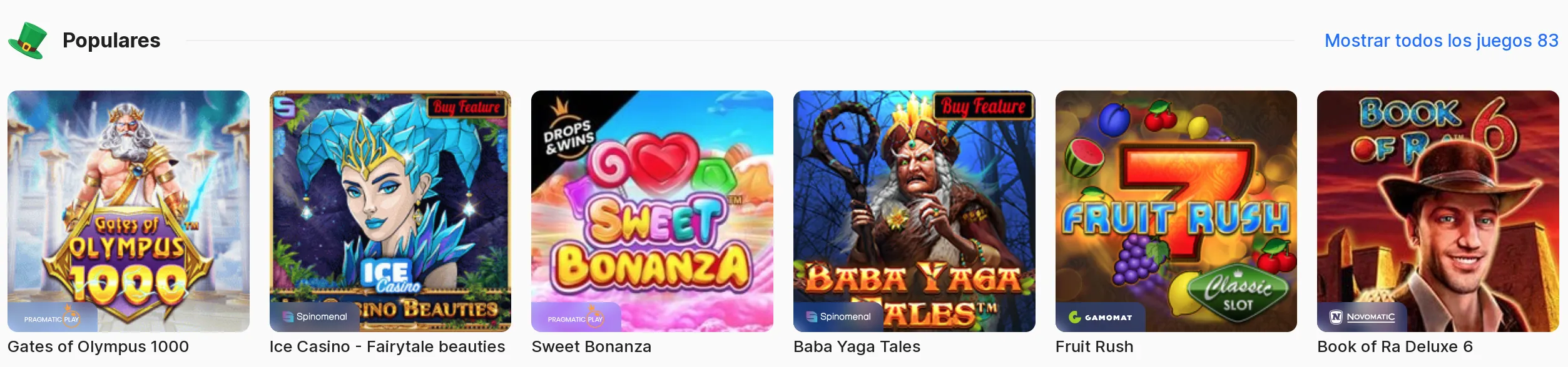 Juegos Ice Casino